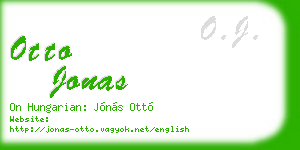 otto jonas business card