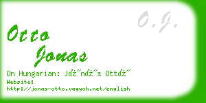 otto jonas business card